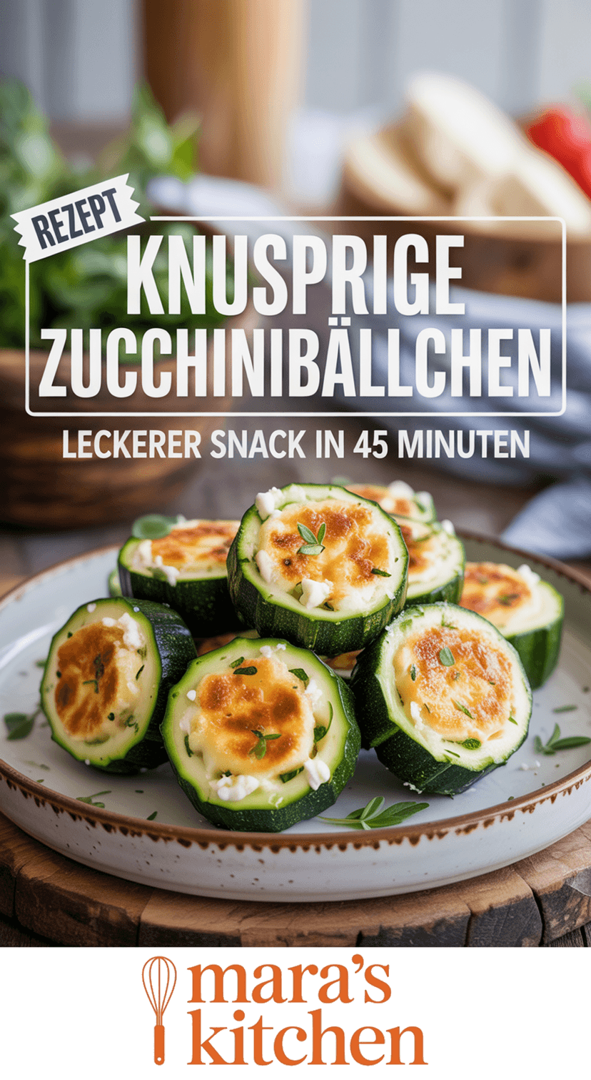 Zucchini Bällchen - Snack Rezept