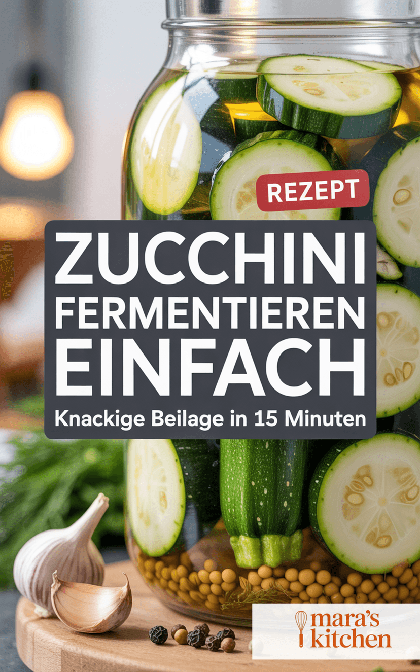 Zucchini Fermentieren – Knackiges Gemüse einfach selber machen - Beilage Rezept