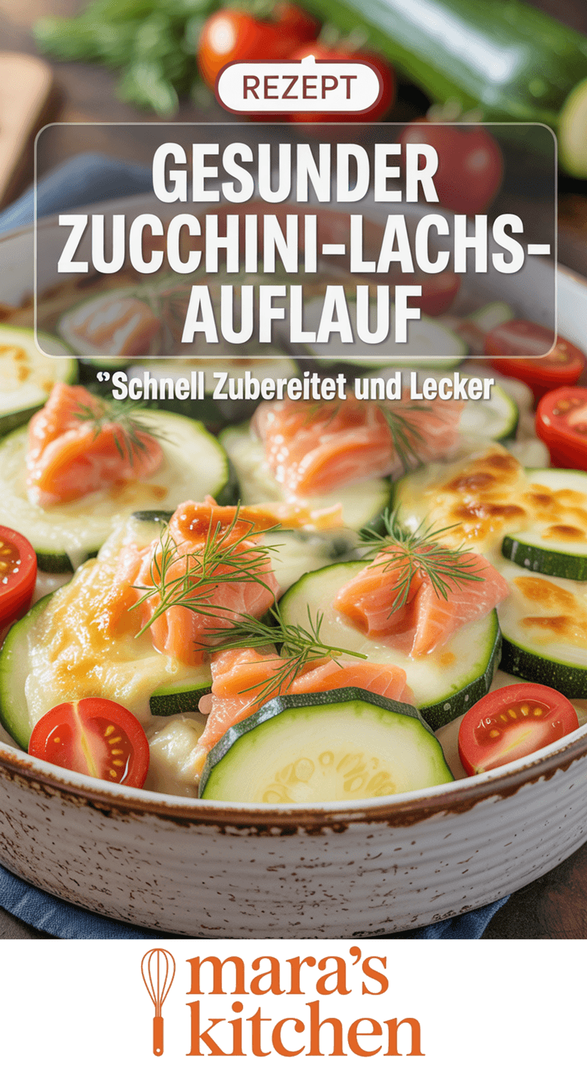 Zucchini-Lachs-Auflauf - Hauptgericht Rezept