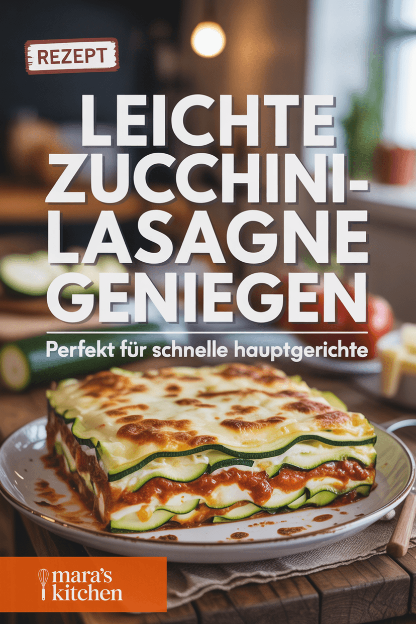 Zucchini Lasagne - Hauptgericht Rezept