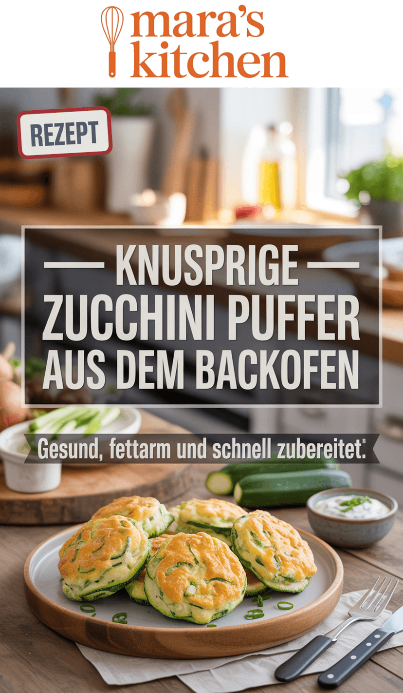 Zucchini Puffer aus dem Backofen - Hauptgericht Rezept