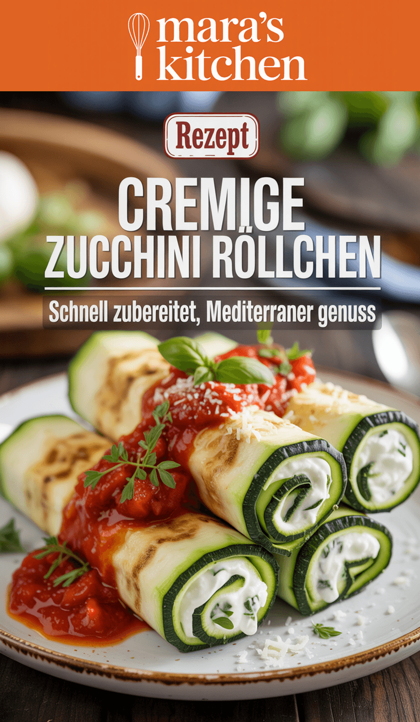 Zucchini Röllchen - Vorspeise Rezept
