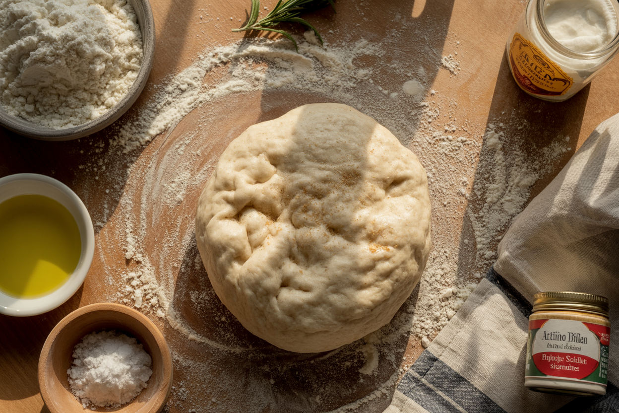 Klassischer Pizzateig mit Poolish