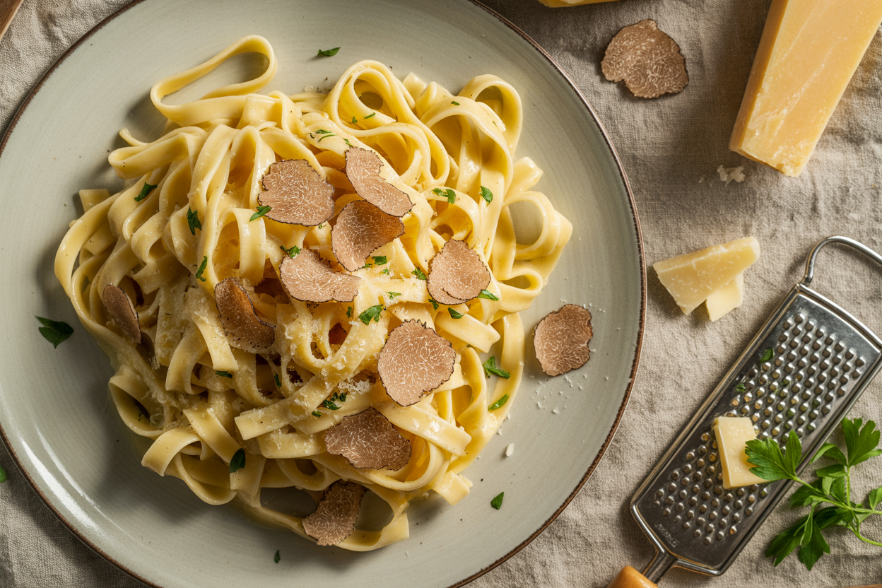 Tagliatelle al Tartufobianco