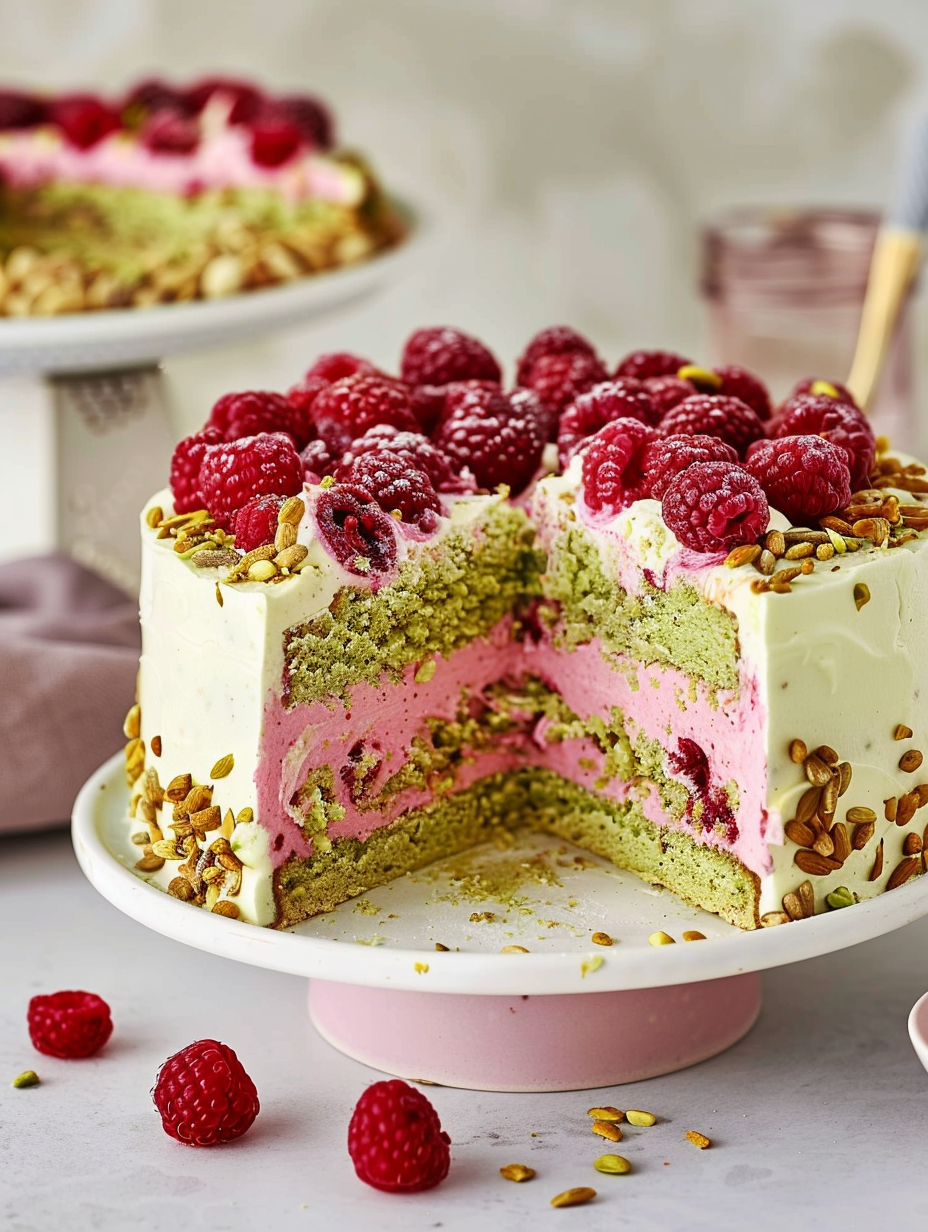 Himbeer-Pistazien-Traum: Ein Genuss aus feiner Mascarpone-Creme und ...